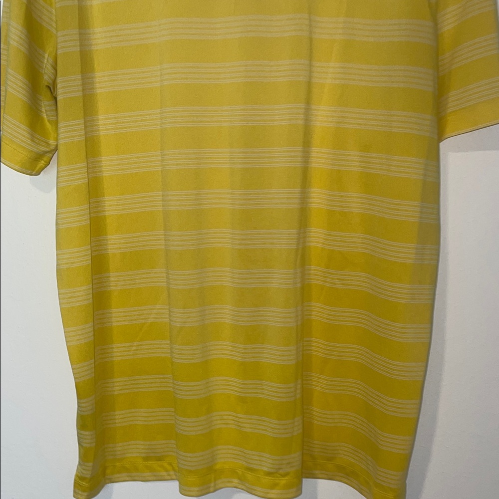 Nike Men's Yellow and White Polo Shirt XL - Picture 7 of 8